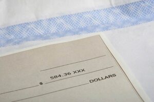 Check for $584.36 - Navigating An Inheritance Buyout Process - Probate Advance